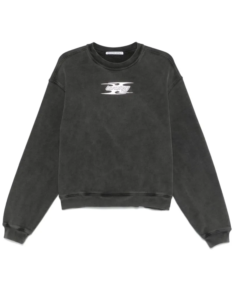 Alexander Wang Sweatshirt mit Blade-Logo - Grau Grau