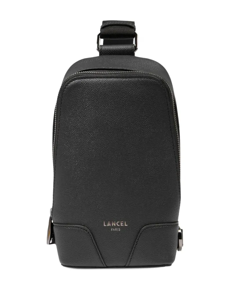 Lancel Rucksack aus Leder mit Reißverschluss - Schwarz Schwarz