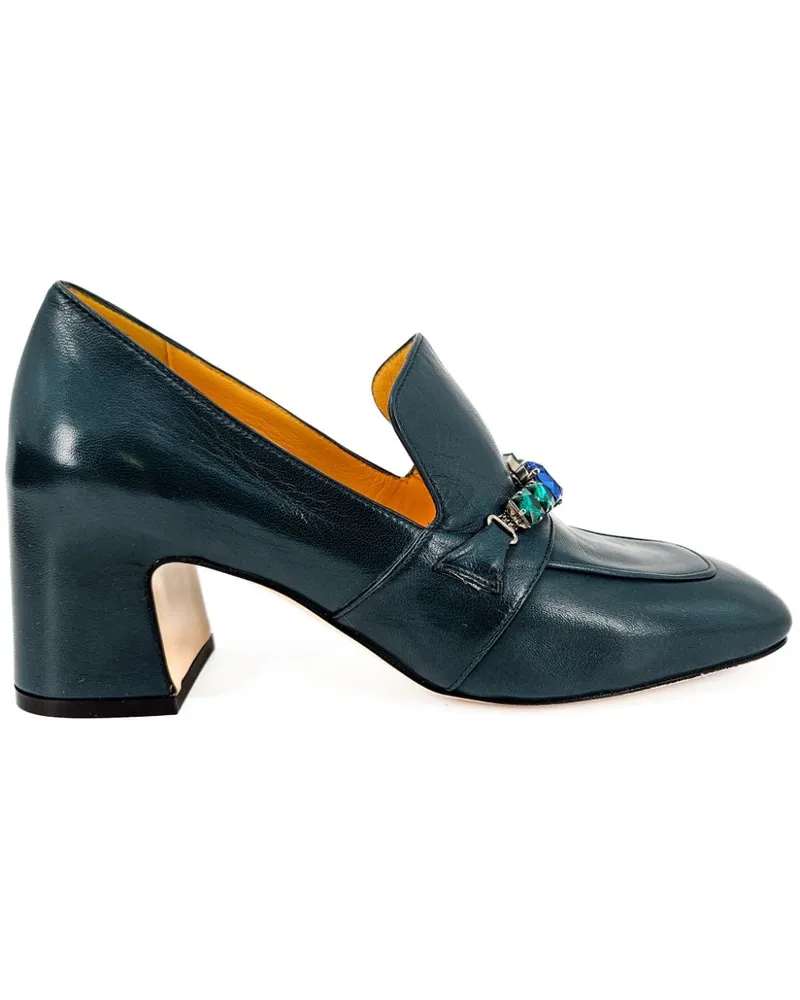 MADISON.MAISON Pumps mit Schmucksteinen 65mm - Grün Grün