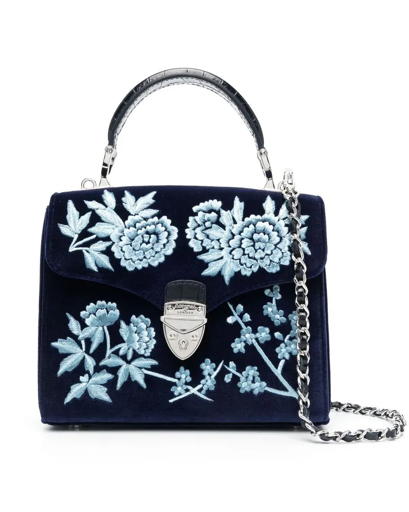 Aspinal of London Mittelgroße Mayfair Handtasche Blue