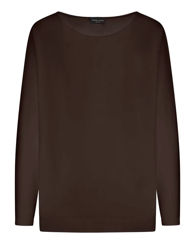 Roberto Collina Pullover im Oversized-Look - Braun Braun