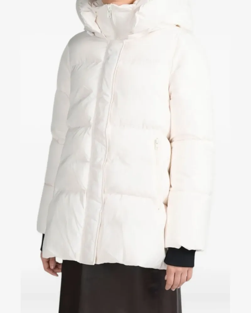 Canadian Classics Wattierter Finlay Kapuzenmantel - Weiß Weiß