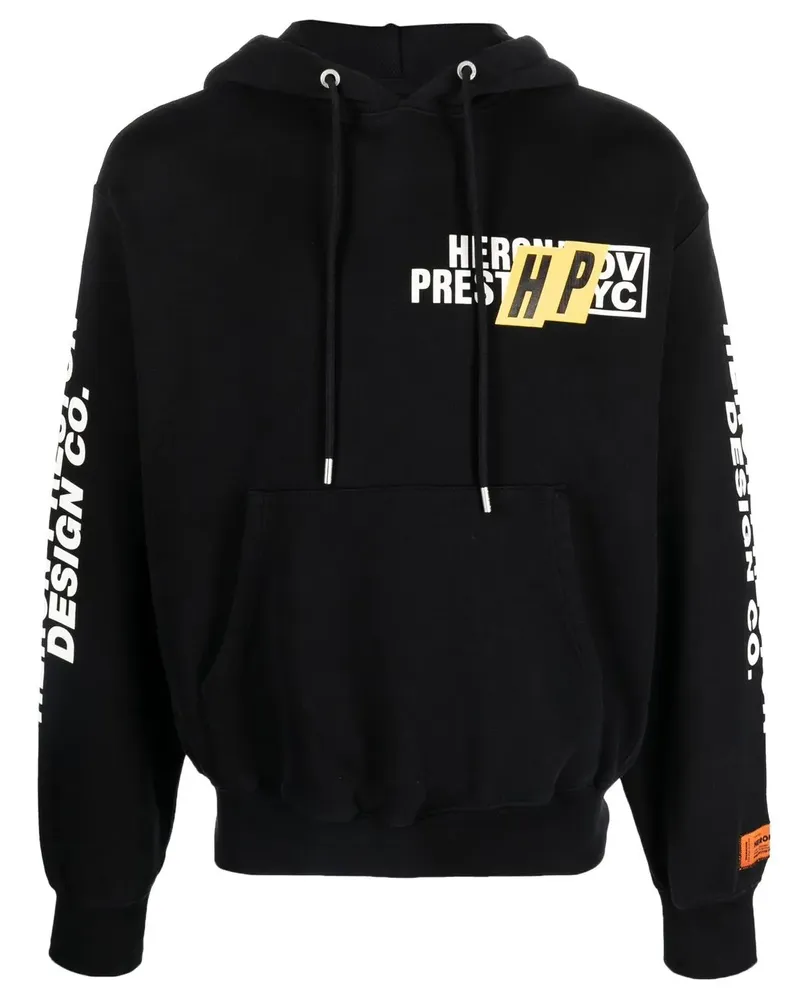 Heron Preston Hoodie mit Kordelzug - Schwarz Schwarz