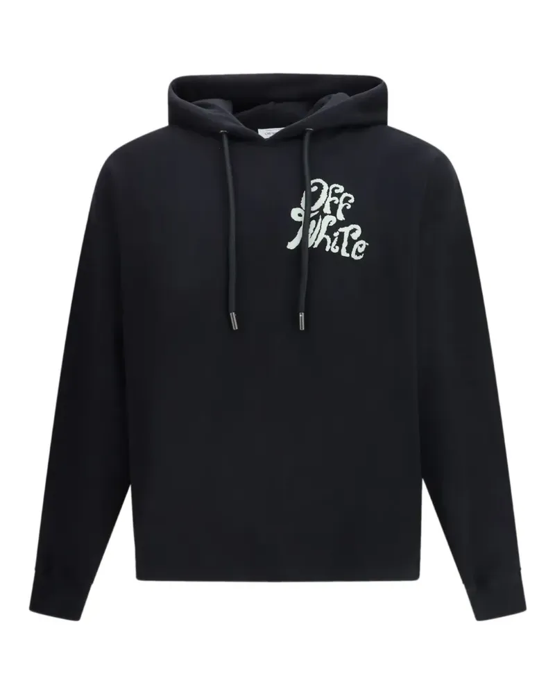 OFF-WHITE Hoodie mit Logo - Schwarz Schwarz