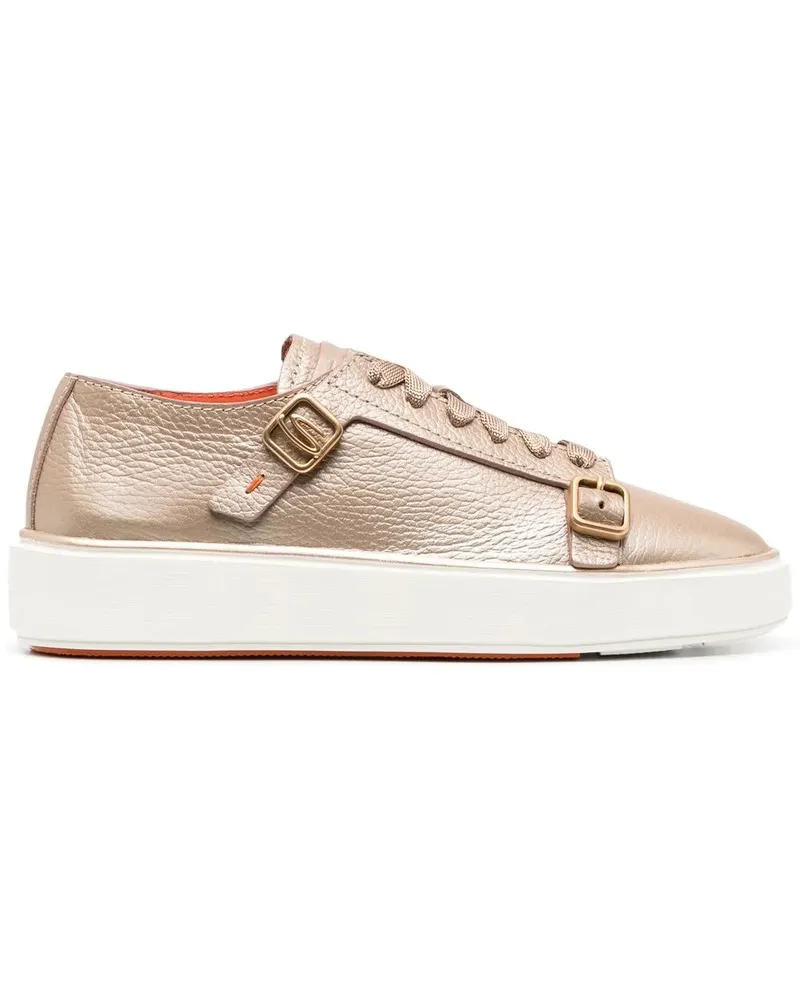 Santoni Metallische Sneakers - Gold Gold