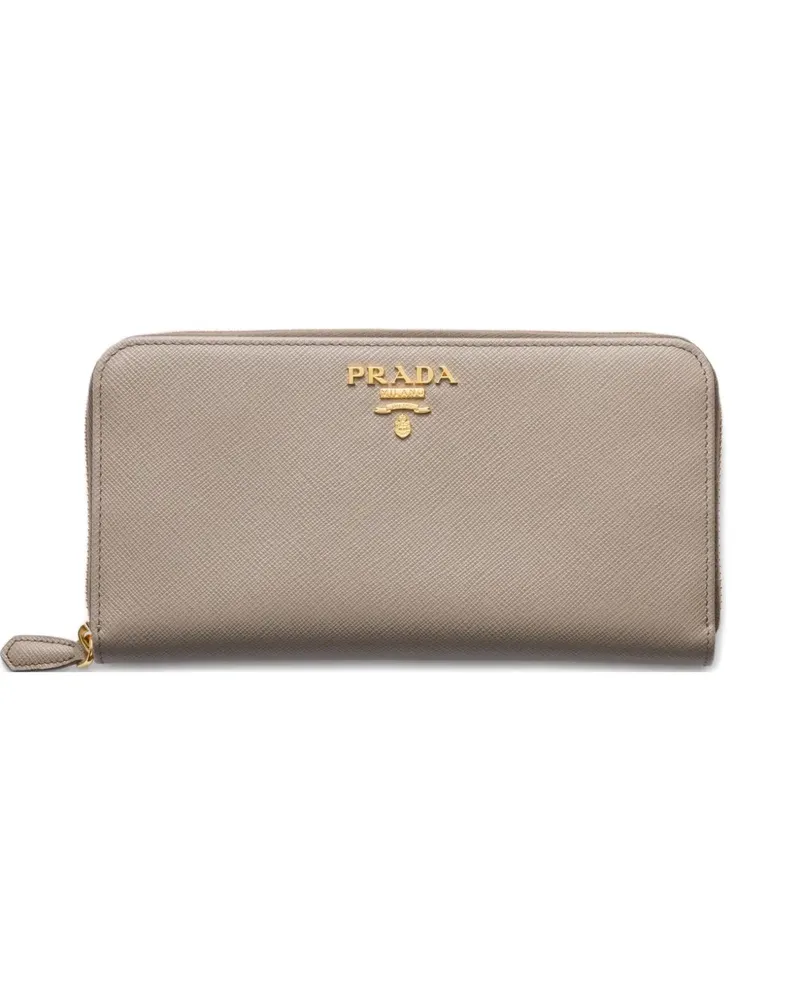 Prada Portemonnaie mit Reißverschluss - Nude Nude
