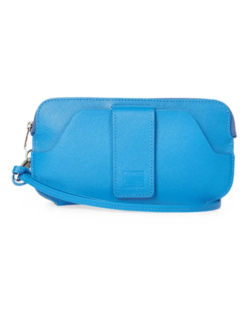 Paul Smith Reisetasche aus blauem Leder Blau