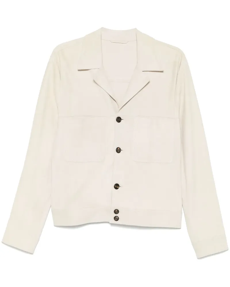 Eleventy Jacke aus Wildleder - Nude Nude