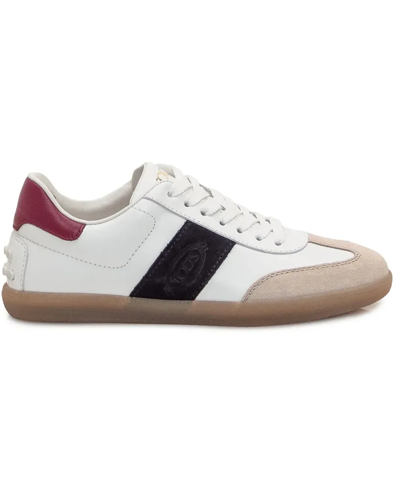 TOD'S Sneakers mit Kontrasteinsätzen - Weiß Weiß