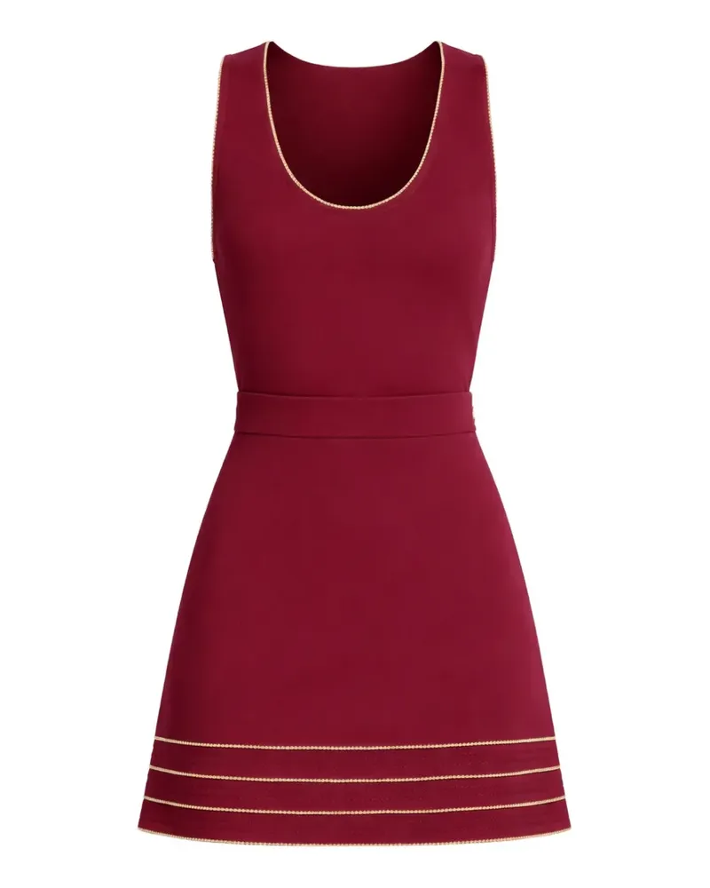 Elie Saab chain-trim A-line dress - Rot Rot