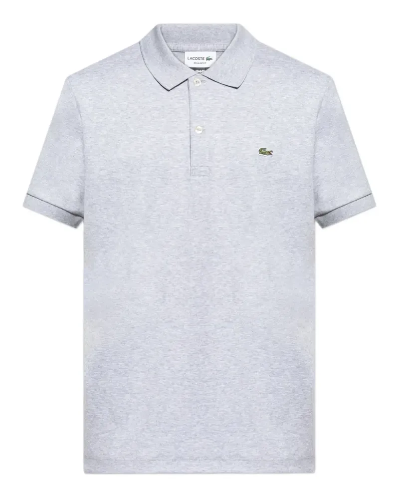 Lacoste Poloshirt mit Logo-Patch - Grau Grau