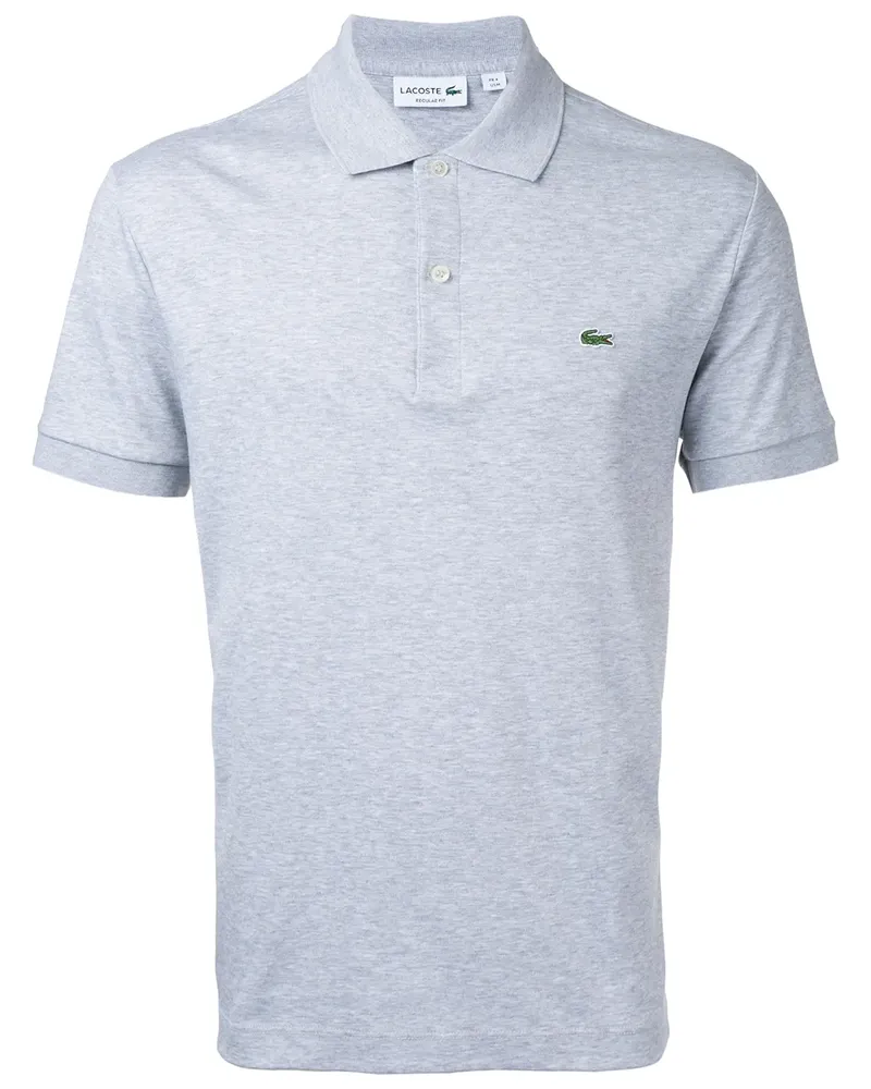 Lacoste Poloshirt mit Logo-Patch - Grau Grau