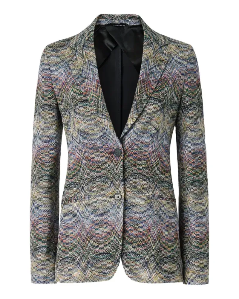 Missoni Blazer mit Zickzackmuster - Blau Blau