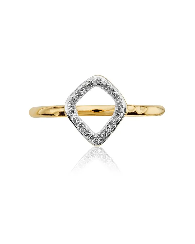 Monica Vinader Riva' Ring mit Diamanten - Gold Gold