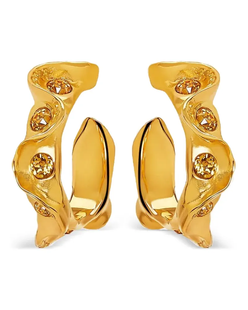 Oscar de la Renta Ohrringe mit Kristallen - Gold Gold