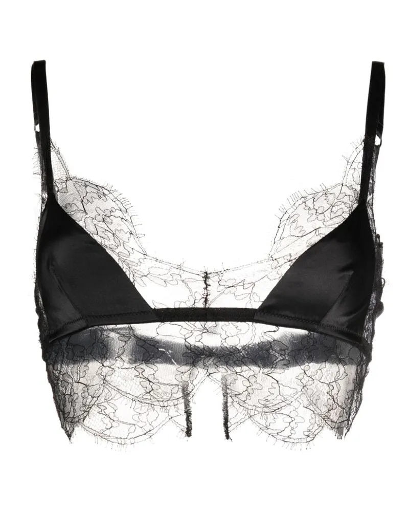 Dolce & Gabbana BH aus Satin - Schwarz Schwarz