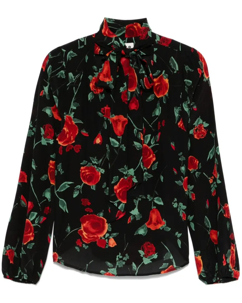 RIXO Moss Bluse - Schwarz Schwarz