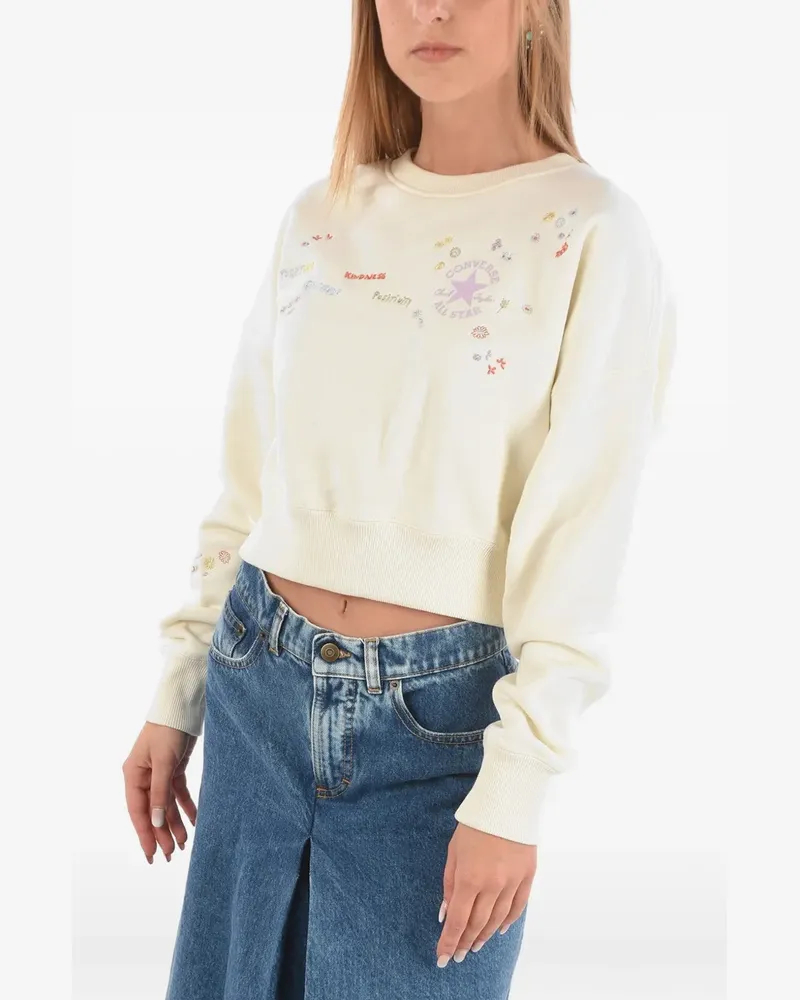 Converse Sweatshirt mit besticktem Print - Nude Nude