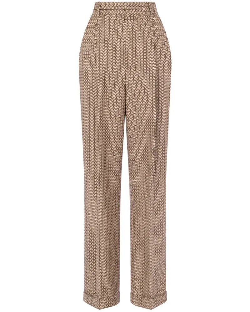 Moschino Hose mit Print - Nude Nude