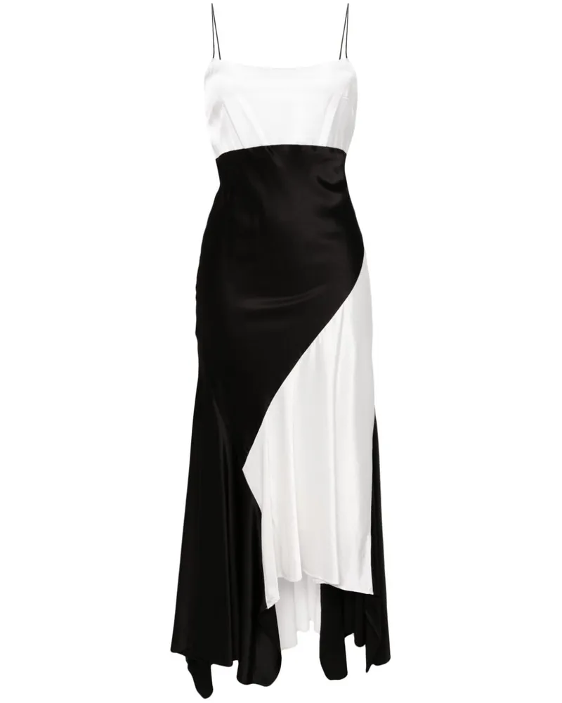 Alice + Olivia Rosa Midikleid - Schwarz Schwarz
