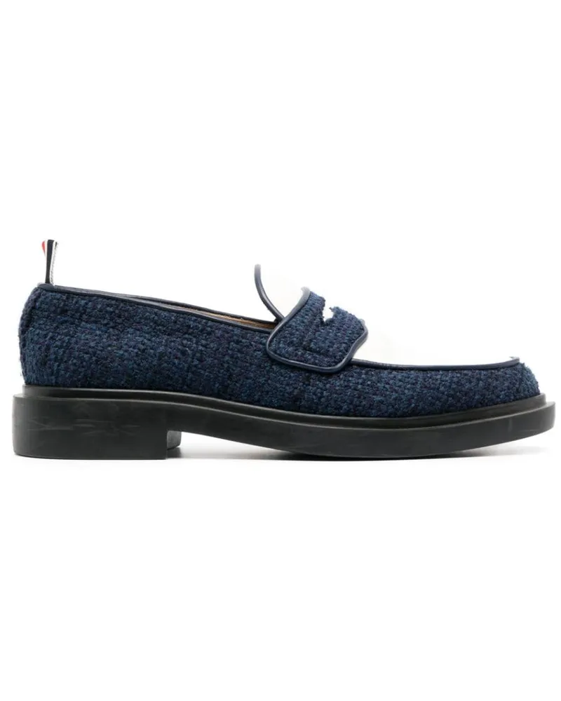Thom Browne Flache Penny-Loafer - Blau Blau