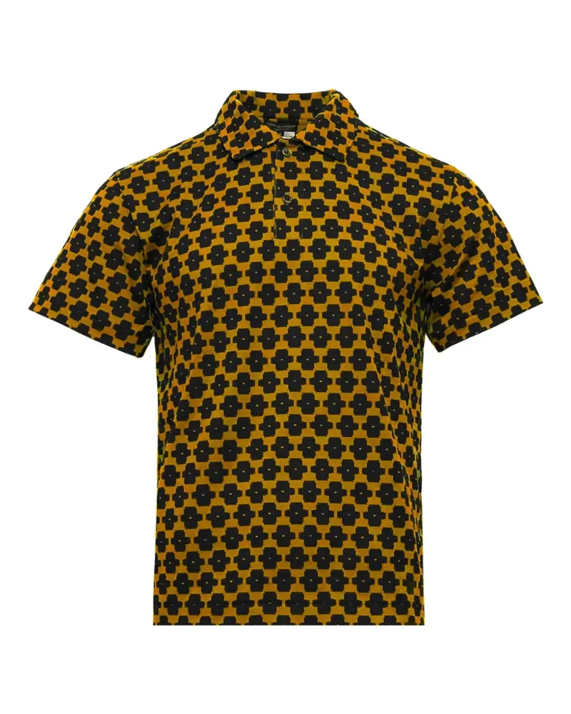 Comme des Garçons printed polo shirt - Gelb Gelb
