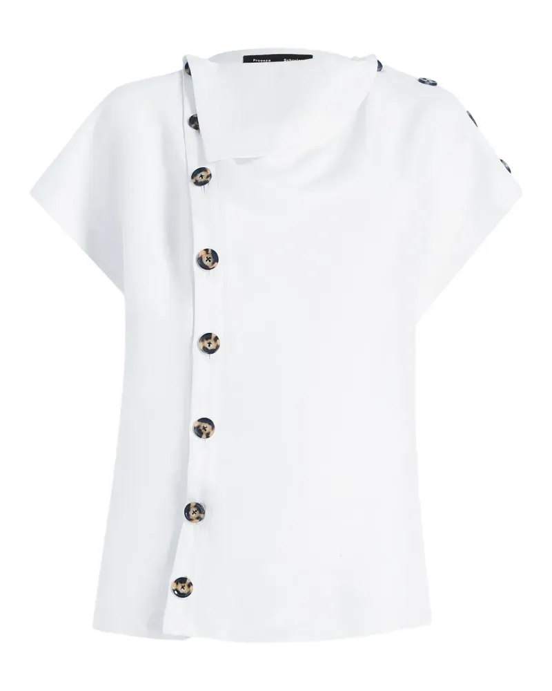 Proenza Schouler Zion Bluse - Weiß Weiß