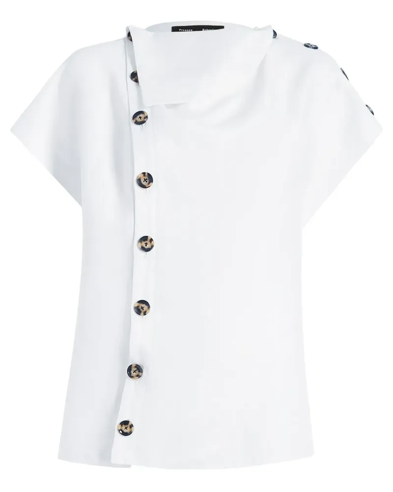 Proenza Schouler Zion Bluse - Weiß Weiß