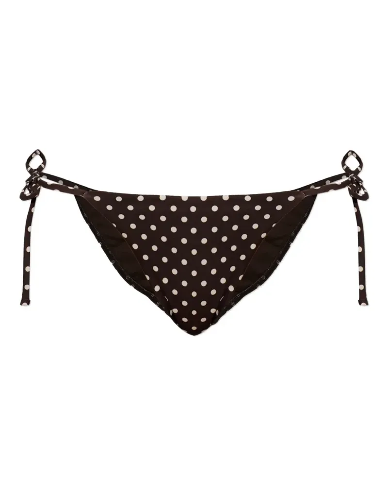 Matteau Bikinihöschen mit Polka Dots - Braun Braun