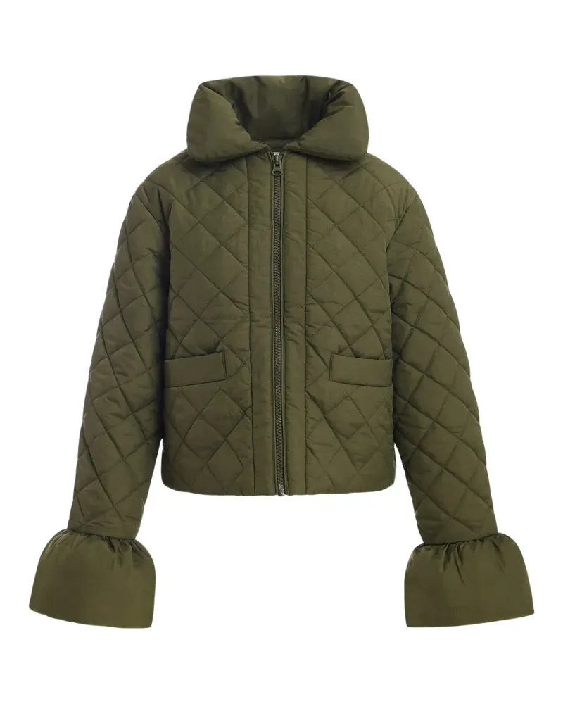 Essentiel Gesteppte Jacke mit Reißverschluss - Grün Grün