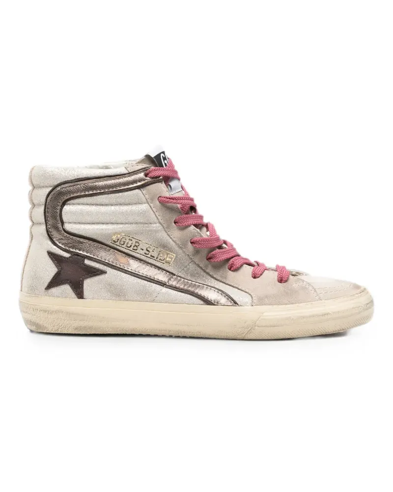 Golden Goose logo-patch sneakers - Nude Nude