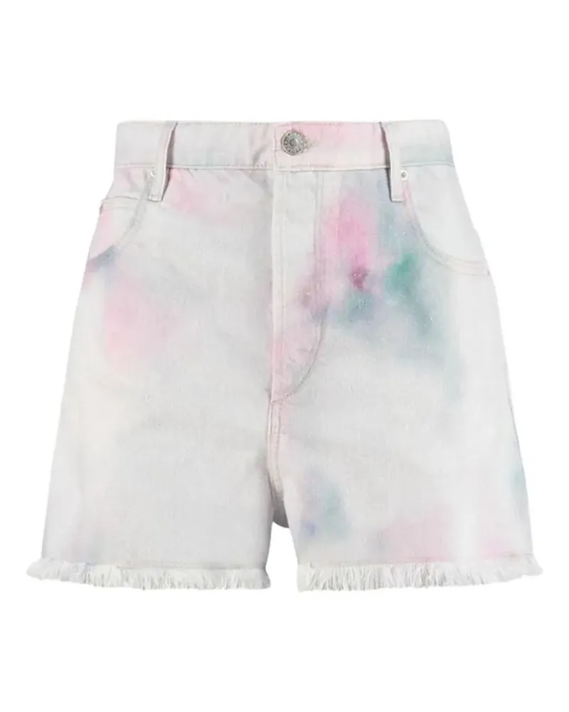 Isabel Marant Shorts mit Batikmuster - Weiß Weiß
