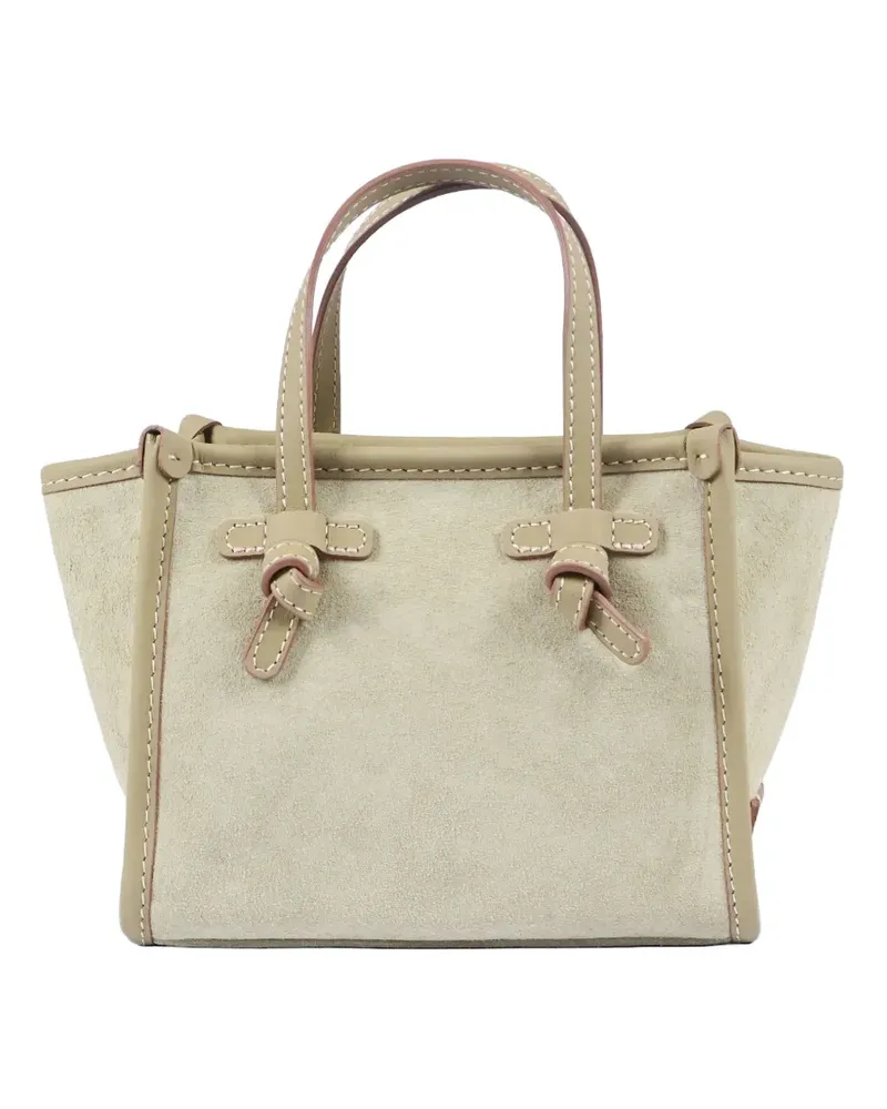 Gianni Chiarini knot-detail leather shoulder bag - Nude Nude