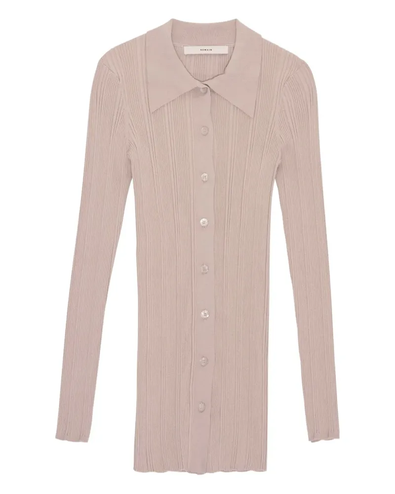 REMAIN Gerippter Cardigan - Nude Nude