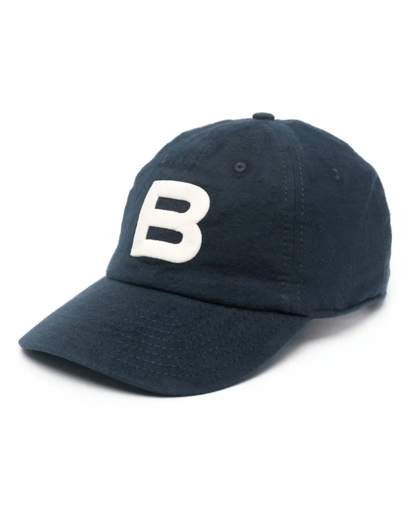 Bally Baseballkappe mit Logo-Stickerei Blau