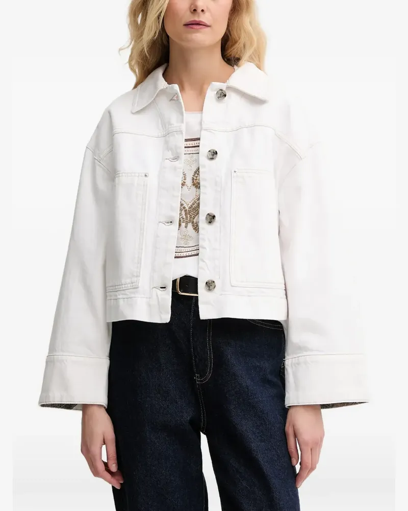 Mos Mosh Oversized-Jacke mit Knopfleiste - Weiß Weiß