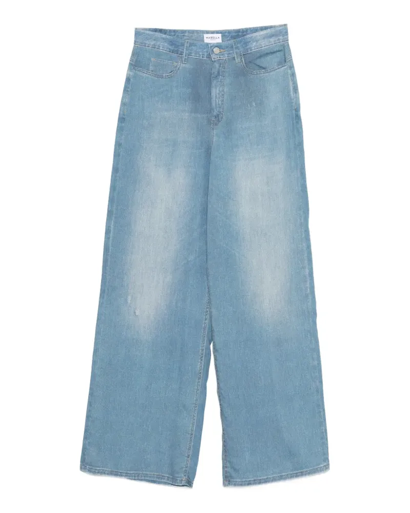 MARELLA Mlspagina distressed-effect palazzo pants - Blau Blau