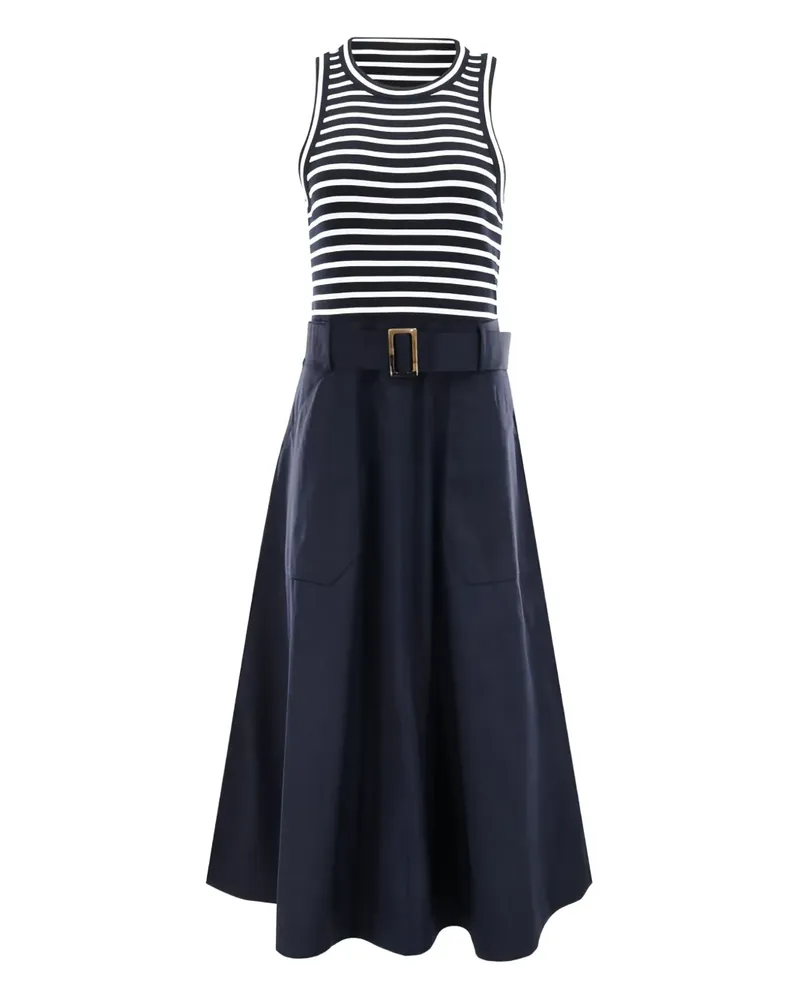 Veronica Beard Jordyn Kleid mit Gürtel - Blau Blau
