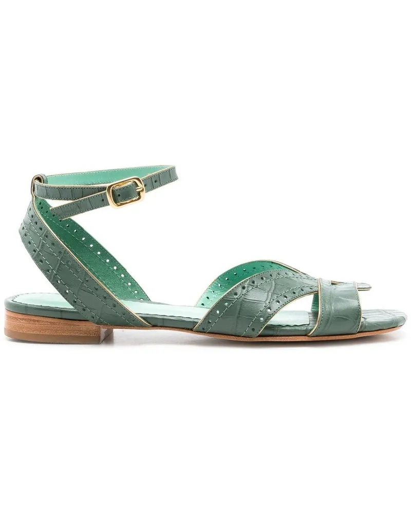 Sarah Chofakian Chemesier Sandalen - Grün Grün