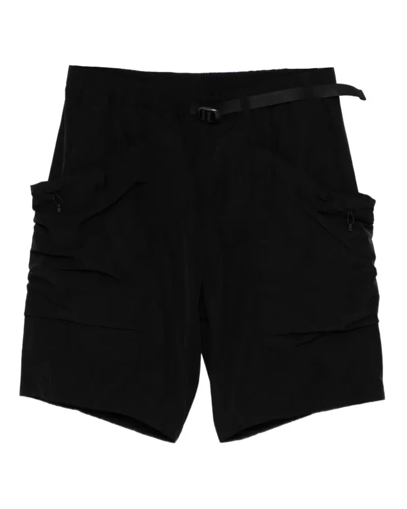 Goldwin logo-embroidered cargo shorts - Schwarz Schwarz