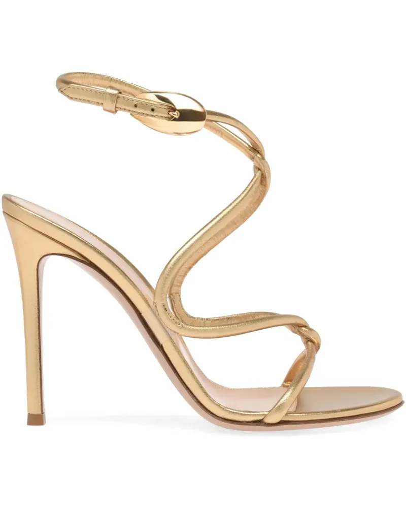Gianvito Rossi Black Mamba Sandalen 105mm - Gold Gold