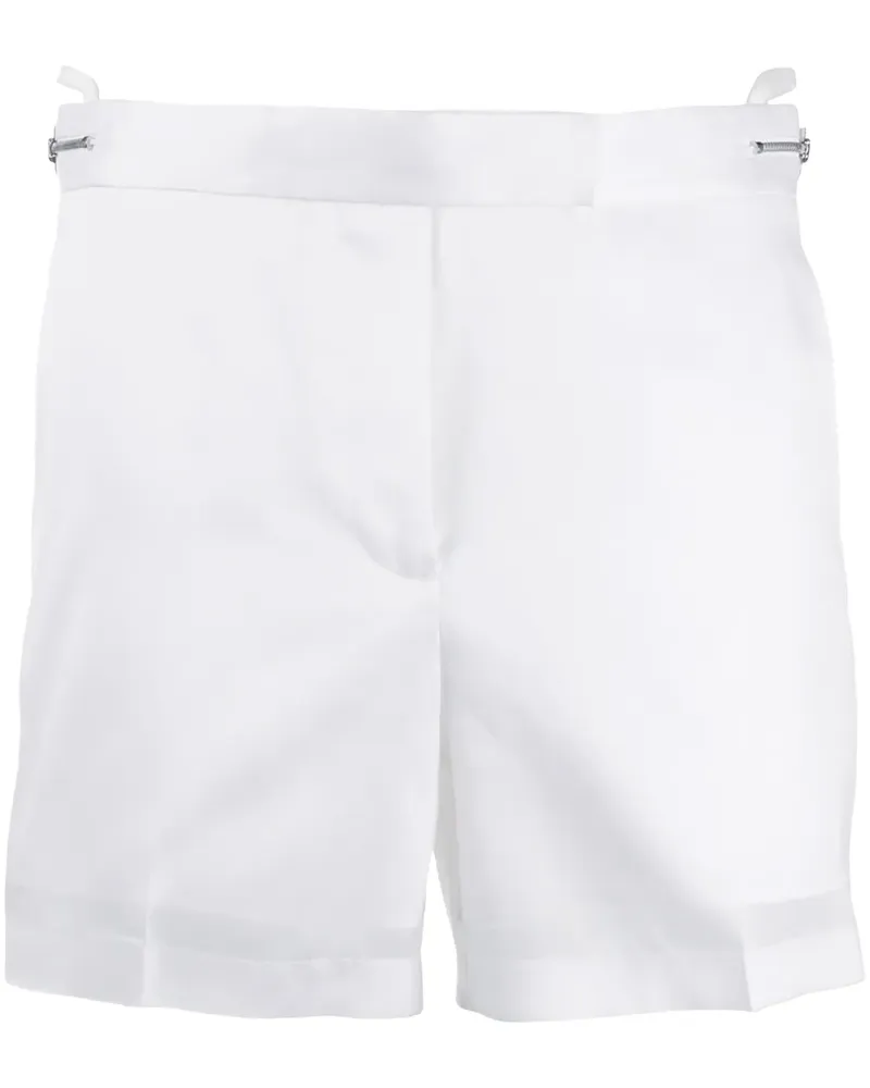 Helmut Lang Hoch sitzende Shorts - Weiß Weiß