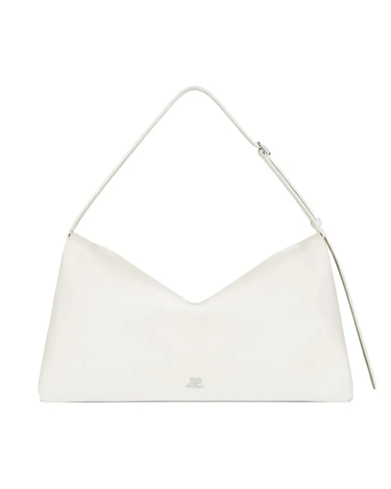 Courrèges Cuff leather shoulder bag - Weiß Weiß