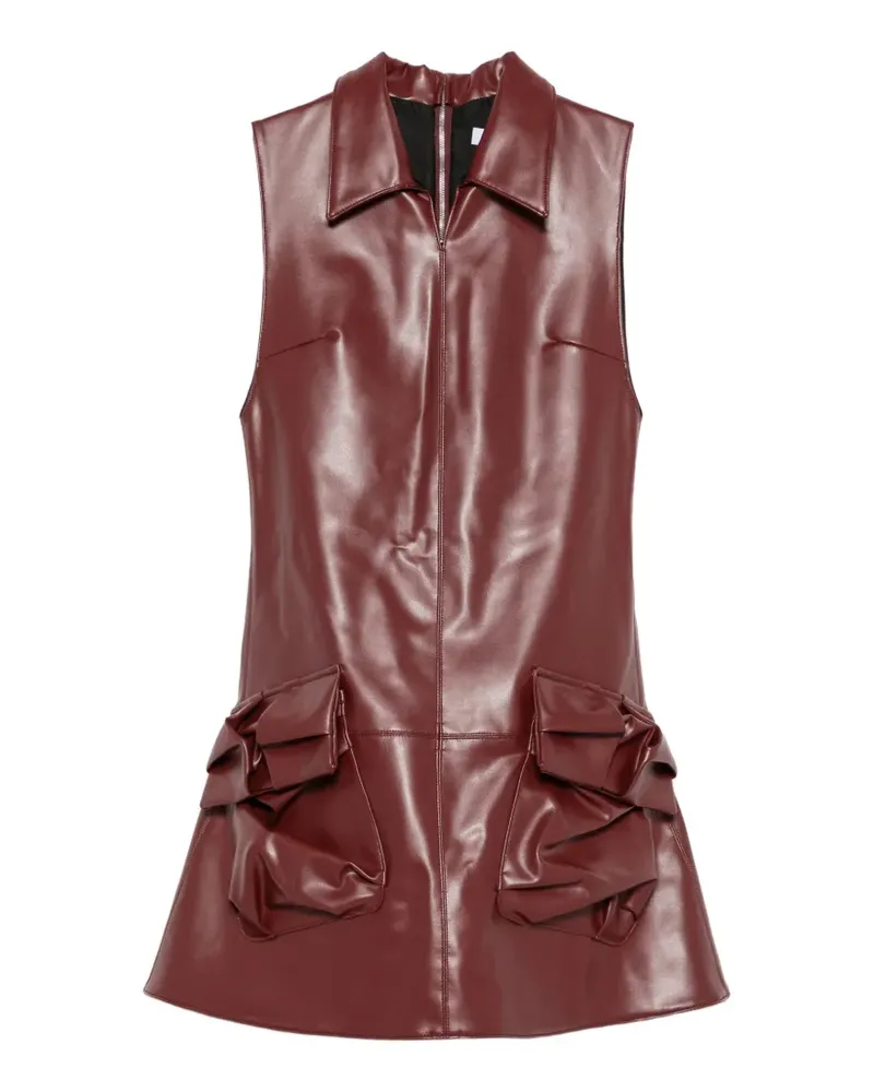 Viktor & Rolf Mini-Hemdkleid mit Taschendetail - Rot Rot
