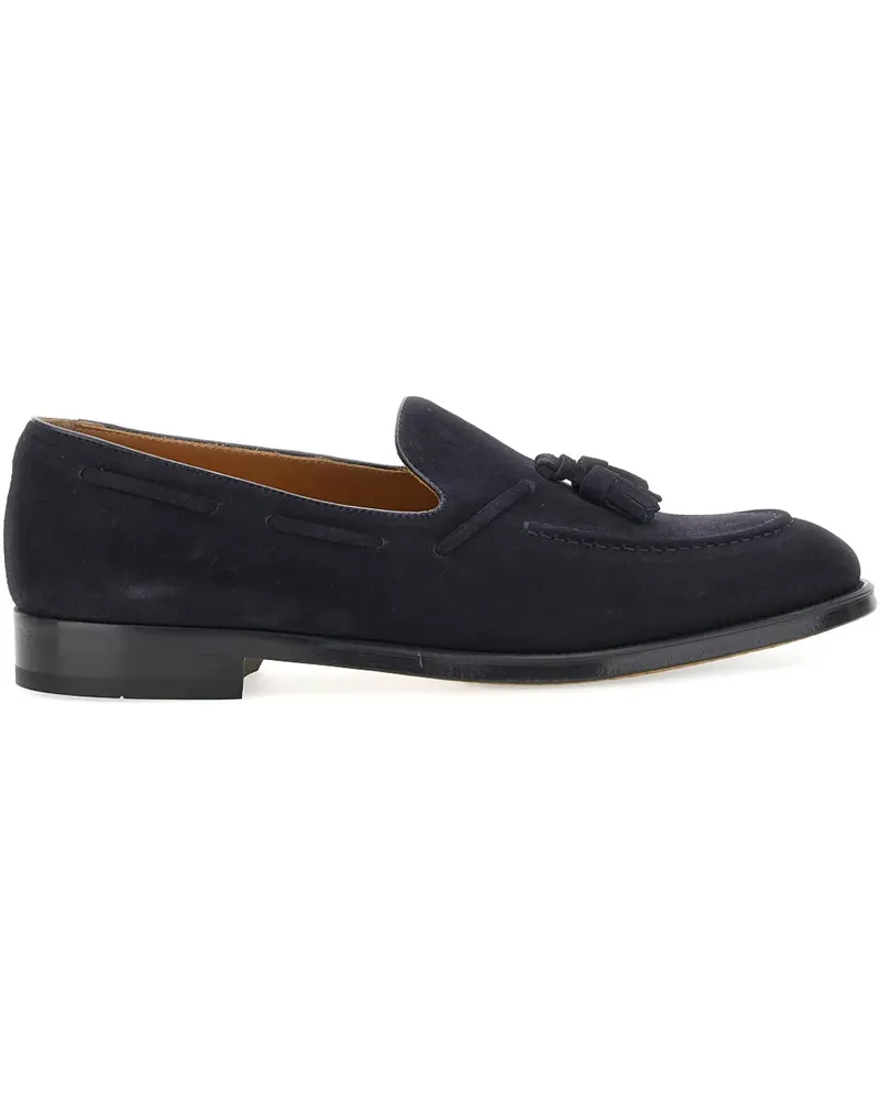 Doucal´s Loafer aus Wildleder mit Quasten - Blau Blau
