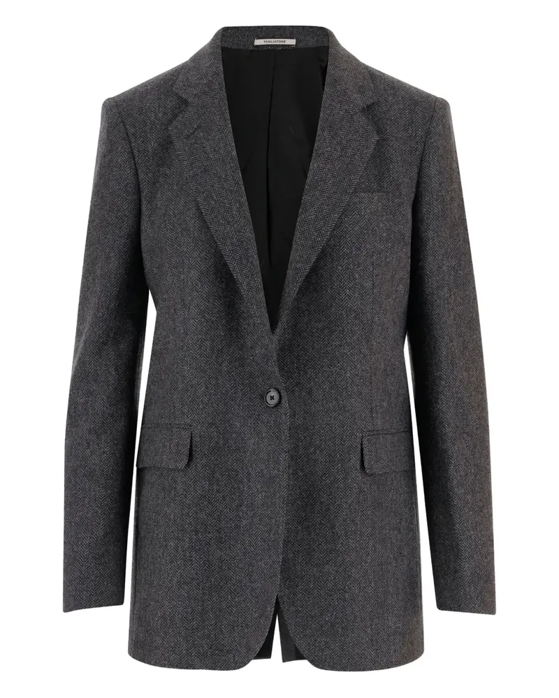 Tagliatore Sakko mit Fischgrätenmuster - Grau Grau