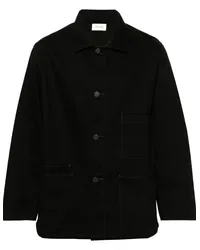 Christophe Lemaire Hemdjacke mit glattem Kragen Schwarz