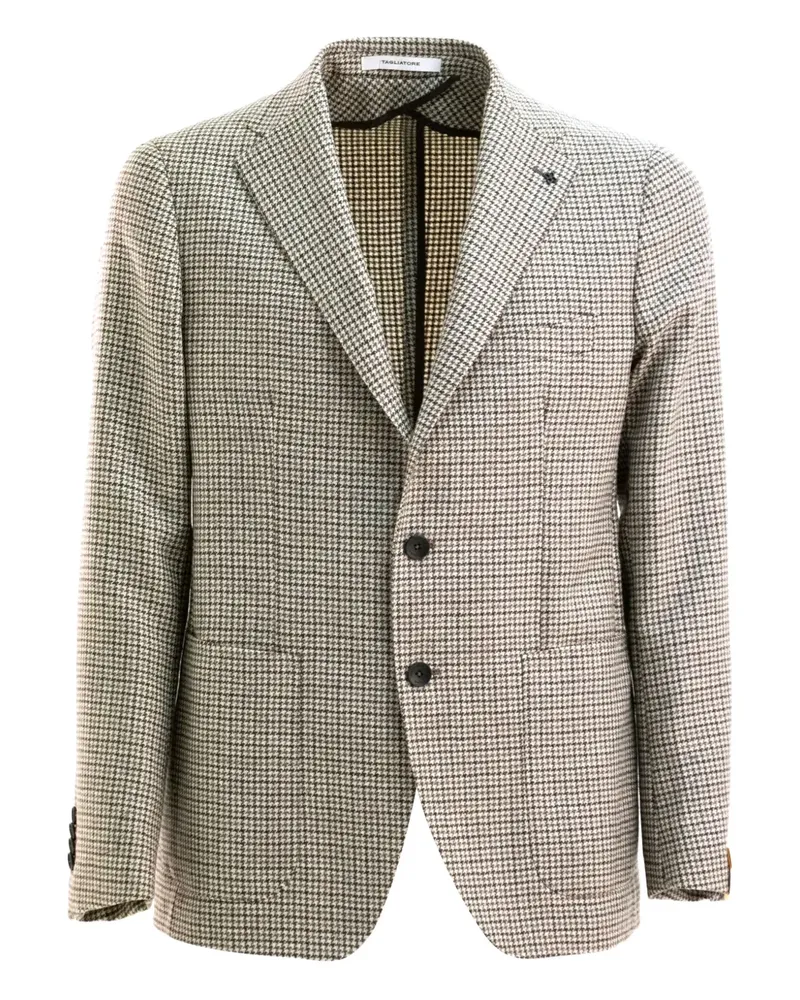 Tagliatore Jacke mit Hahnentrittmuster - Braun Braun