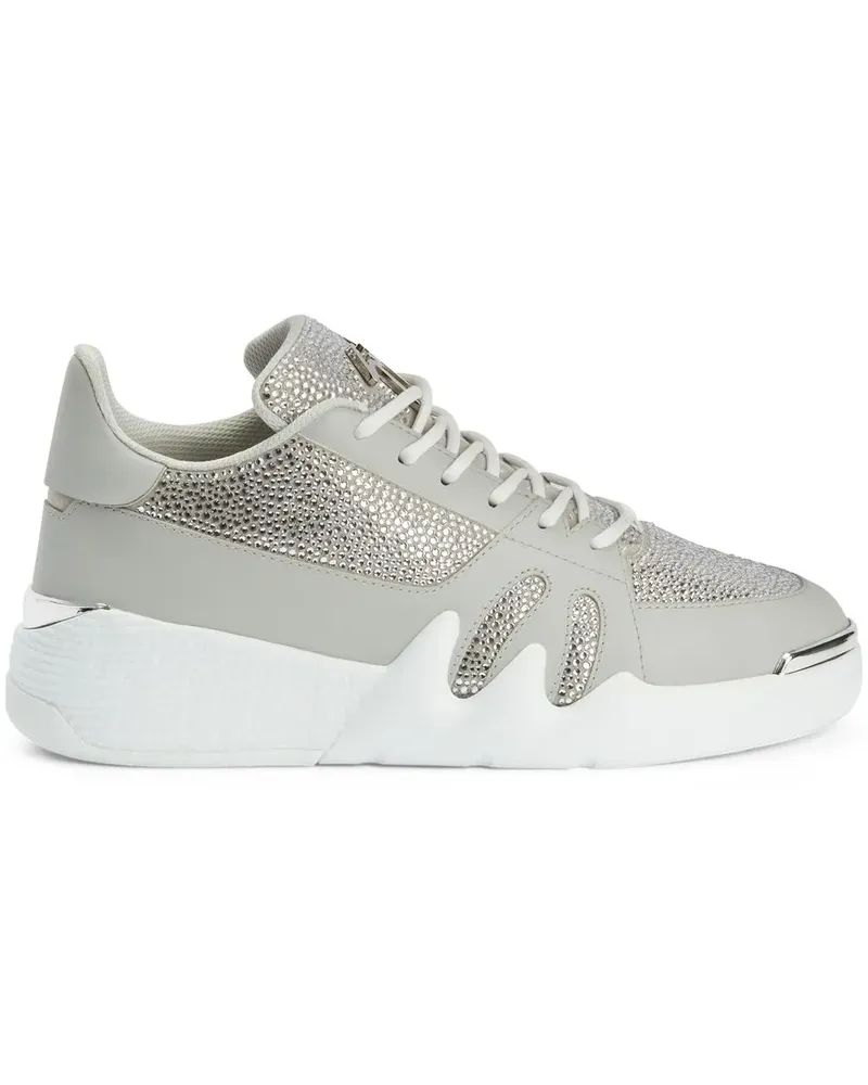 Giuseppe Zanotti Talon Sneakers mit Kristallen - Grau Grau