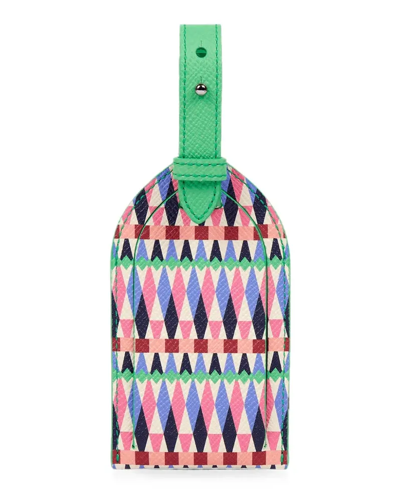 Smythson Harlequin Gepäckanhänger - Grün Grün